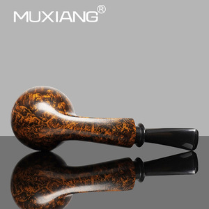 Muxiang Wooden Tobacco Pipe Straight Type Handmade Fragrant Photinia Wood Smoking Accessory - Product Image 5
