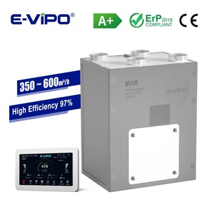 Système de récupération d'air E-VIPO WiFi ERV, système de ventilation mécanique à récupération de chaleur EPP HRV, unité de ventilation mécanique à <span class=keywords><strong>double</strong></span> flux d'air frais VMC - Product Image 1