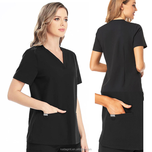 Ensemble de tenues médicales respirantes et extensibles avec logo personnalisé pour femmes et hommes, uniforme d'hôpital, vêtements de travail pour médecins et infirmières - Product Image 2