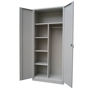 Tủ quần áo hiện đại 2 cánh, thiết kế tùy chỉnh, chất liệu thép kim loại, có gương, dùng cho phòng ngủ - Product Image 3