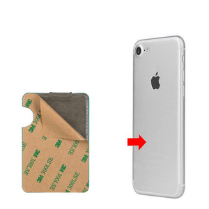 Funda trasera para teléfono de cuero PU personalizada con tarjetero, tarjetero horizontal, accesorios para teléfono móvil, adhesivo 3M para teléfono - Product Image 5