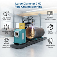Sistema de Corte de Tuberías CNC de Gran Diámetro y Alta Productividad para la Fabricación de Estructuras de Acero para Torres Eólicas Offshore, Aluminio y PVC