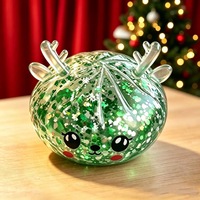 Nouveau jouet anti-stress en caoutchouc en forme de sapin de Noël, en boîte, à presser doucement, style caramel, à rebond lent, pour le bureau, pour tous les âges