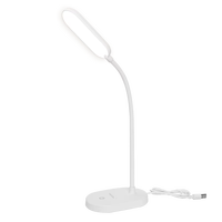 Lámpara de Escritorio Multifuncional con Soporte para Teléfono, Control Táctil, 5000K, 160lm, 80Ra, Diseño Moderno, Pantalla Novedosa, DC, para Hogar, Estudio, Oficina