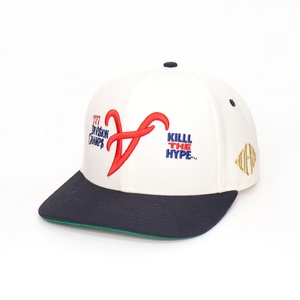 Casquettes Snapback en Acrylique Personnalisées Blanches à 6 Panneaux avec Logo Brodé 3D pour Hommes - Product Image 3