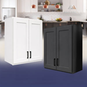 Gabinetes de cocina Shaker W2430/W2436-W3630/W3636 en stock, gabinetes de pared de madera para uso multifamiliar y comercial en Estados Unidos. - Product Image 1