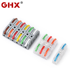 GHX スプライスコネクタ クイック端子台 レバーナット 電源用 PCハウジング プッシュワイヤー コンダクター 有線通信線 - Product Image 4