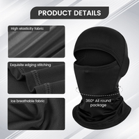 Nouveau design cagoule noire à un trou, bon marché, ajustée, doublure de casque, cagoule personnalisée pour moto