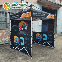 Carpa Plegable Económica 2x2, Gazebo 2x2, Tela Oxford 600D con Función Ignífuga, Estructura Hexagonal de Aluminio Resistente para Promociones
