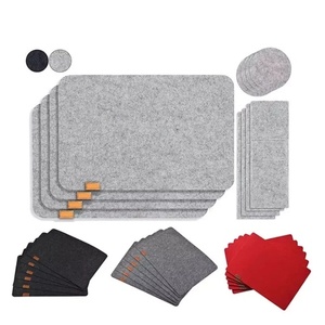 Juego de Manteles Individuales Antideslizantes Ecológicos de Fieltro Rectangulares para Mesa de Comedor - Product Image 1