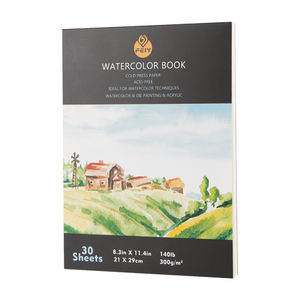 Sentao marque usine imprimé carnet de croquis couverture souple coloré aquarelle blanc personnalisé artiste carnet de croquis - Product Image 3