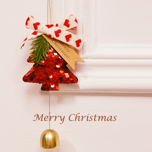 Korean Style Cloth Christmas Ornaments Trendy Christmas Tree Bell Pendants Door Wall Hangings Plush Car Charms Christmas - Product Image 3