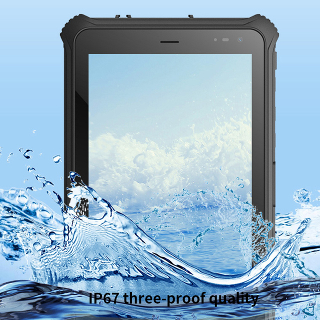 8" Rugged Industrial Tablet PC 10000mAh Battery MTK6771 Octa Core 1.8GHz Android 10 4GB+64GB NFC Scanner Camera IP67 Waterproof