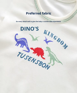 Nuovo Set di Biancheria Intima Termica per Bambini, Abbigliamento Autunno-Inverno per Ragazzi, <span class=keywords><strong>Pigiama</strong></span> in Puro Cotone <span class=keywords><strong>con</strong></span> Stampa di <span class=keywords><strong>Dinosauri</strong></span> a Maniche Lunghe - Product Image 6