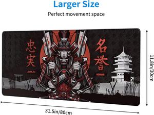 FX Japanese Samurai <b>Mouse</b> Pad Thickened Enlarged Gaming Desk <b>Mat</b> with Stitched Edge Office Computer Accessories OEM/ODM Service - Product Image 2