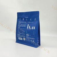 Sachets personnalisables réutilisables en PE pour friandises pour chats, chiens, poissons, oiseaux, aliments pour animaux de compagnie, avec fermeture éclair, taille/couleur personnalisées, 100 pièces