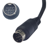 Maßgefertigtes S-Video Mini-DIN 9-Pin Stecker auf 3*3,5mm Koaxial-Twisted-Pair Audio-Stromkabel mit PVC-Ummantelung