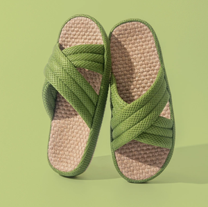Nuevo Producto, Pantuflas de Estilo Japonés de Lino para Verano, con Suela de EVA Resistente al Desgaste, Antideslizantes y Transpirables, Sandalias para Hombre/Mujer - Product Image 4