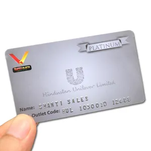 CR80 Standard Credit Embossed Card Size PVC Business Card printing