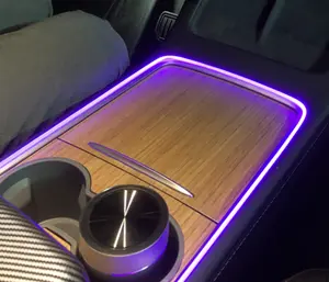 อุปกรณ์ปรับแต่งรถยนต์,อุปกรณ์ตกแต่งภายในรถยนต์แสงโดยรอบสำหรับ Tesla Model 3 Kit รถยนต์ไฟฟ้า