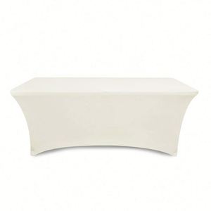 4ft Stretch Spandex <b>Table</b> Cover, Wrinkle Resistant Solid Color Fitted Tablecloth 2 Pack for Wedding Party - Product Image 6