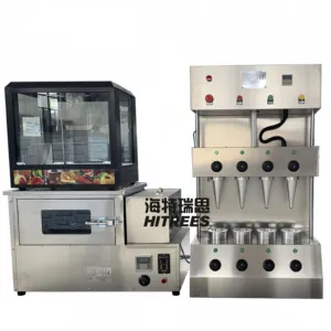 Street Food Machine pizza cone maker automatic/cone pizza machine/snack machine Conical pizza cone making machine
