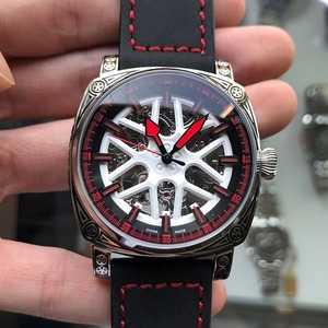 Reloj de pulsera personalizado de lujo, de acero inoxidable 316l, estilo retro punk, con patrón grabado, luminoso, con diseño de gaviota, movimiento mecánico automático, para hombre - Product Image 1