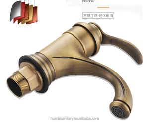 Robinet d'<span class=keywords><strong>eau</strong></span> antique, style rétro, robinets de salle de bain de style ancien, robinets en laiton, traditionnels - Product Image 3