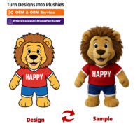 Petit MOQ accepté, rembourrage en coton PP de haute qualité, jouets en peluche personnalisés en forme de lion pour les souvenirs de compétitions sportives
