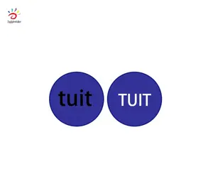 Game Wood round square shape tuit Plastic tuit token