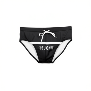 Costume da bagno da uomo Buonic, con coulisse in vita a righe bianche e nere, taglie M L XL XXL, set da 8 pezzi - Product Image 1