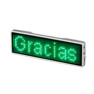 Recarga programable pequeña pantalla LED nombre placa - Product Image 6