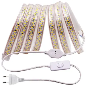 IP20 IP65 IP67 SMD2835 Nhôm Hồ Sơ LED Light Strip AC110 220V Cứng Nhắc LED Strip Cho LED Tuyến Tính