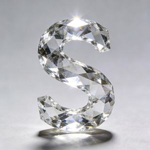 カスタムカットダイヤモンド文字<span class=keywords><strong>S</strong></span>、ホワイトラボグロウンダイヤモンド、サイズ5*7 - Product Image 1