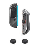 Funda Protectora de TPU Suave para el Control Joycon de Nintendo Switch 2, Superficie Transparente de PC, Ergonómica, Antideslizante, Cristal