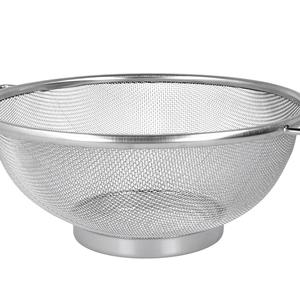 MetalTex Stand Screen Mesh <b>Strainer</b> Stainless Steel Kitchen <b>Colander</b> 30cm Large Capacity Food Drainer - Product Image 1