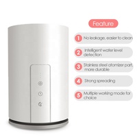 Humidificateur d'air ultrasonique de grande capacité 5L, diffuseur d'arôme, utilisation d'huile essentielle d'aromathérapie
