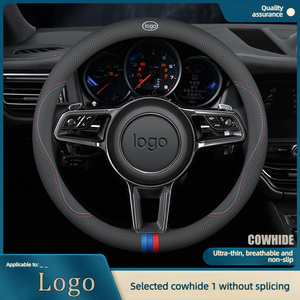 ที่หุ้มพวงมาลัยรถยนต์สำหรับ <span class=keywords><strong>VW</strong></span> สำหรับ BMW สำหรับ Honda สำหรับ Toyota สำหรับ Cadillac สำหรับ Mercedes-Benz สำหรับมือจับหนัง Audi - Product Image 2