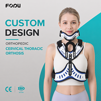 Orthèse cervicale thoracique réglable en plastique OEM personnalisée pour la récupération