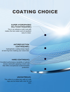 All'ingrosso 1.49 CR39 1.56 HMC EMI rivestimento progressivo lenti ottiche oftalmiche lente in vetro - Product Image 4