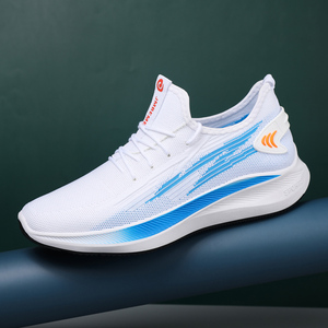 Nuove Scarpe Sportive Casual da <span class=keywords><strong>Uomo</strong></span> in Maglia Fly Knit Traspiranti con Lacci per Camminata e Corsa Design Leggero Taglie 39-<span class=keywords><strong>44</strong></span> - Product Image 3