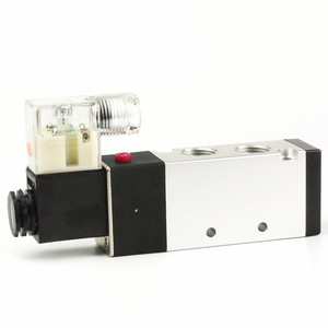 Válvula Neumática Eléctrica JIN 4V310-10DC24VPT3/8 de 2 Posiciones y 5 Vías con Control de Cilindro - Product Image 1