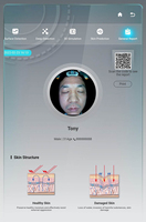 Analyseur de peau 3D magique numérique professionnel Scanner de peau analyseur de peau faciale machine d'analyseur de visage