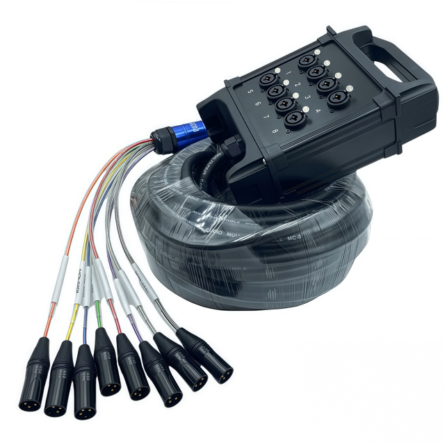 Multicolor Xlr 8 Channel Snake Cable 4/8/16/32 Channel Stage Box Xlr Multicore Audio Wire Stage Multipaire Xlr Snake Cable