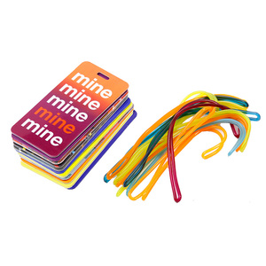 Travelsky Souvenir Bagagli Tag Logo Personalizzato Valigia Trasparente di Plastica Dei Bagagli Tag - Product Image 2