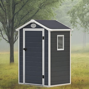 6x4 piedi porta chiusa in resina all'esterno dell'edificio di stoccaggio in plastica 6x4 piedi deposito attrezzi da giardino capannone - Product Image 4