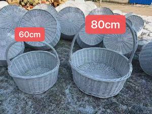 Grande Cesto Regalo in <span class=keywords><strong>Vimini</strong></span> Moderno e Lussuoso, Enorme Cesto per Fiori - Product Image 6