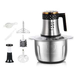 RAF Home Kitchen Portable Big Capacity Electric Chopper Vegetable Cutter Food Processor Glass cups and stainless steel cups - Product Image 3