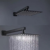 Mélangeur de robinets de douche de bain à trois fonctions de conception populaire ensemble de douche monté caché