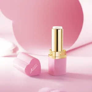 Envase de lápiz labial en forma de corazón, diseño elegante, bonito